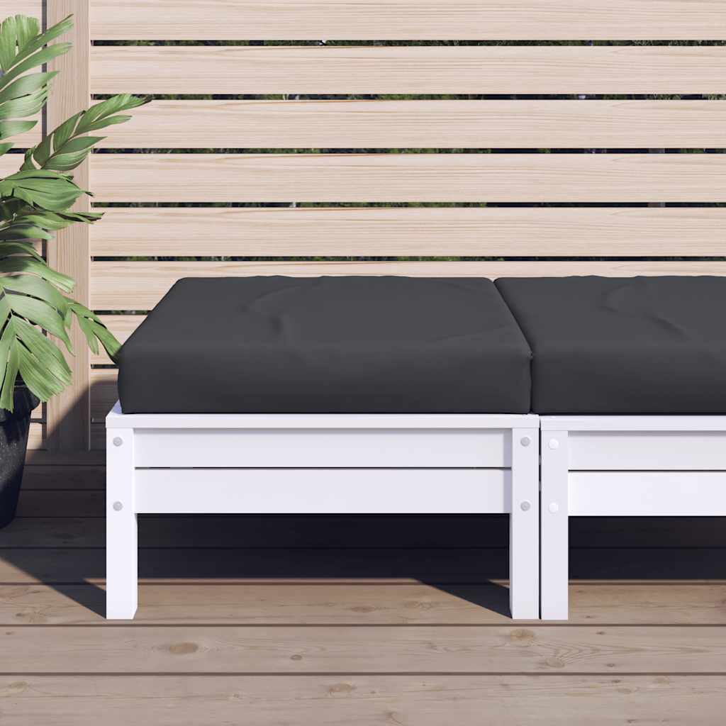 Vidaxl Pallet Cuscino 60x60x8 cm tessuto oxford nero