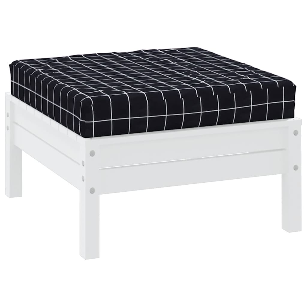 Vidaxl Pallet Cuscino controllato 60x60x8 cm tessuto oxford nero