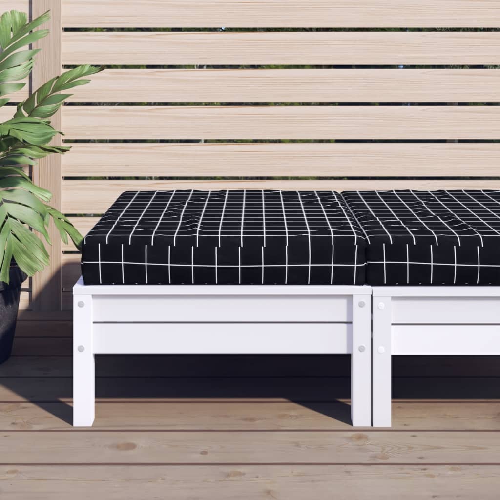 Vidaxl Pallet Cuscino controllato 60x60x8 cm tessuto oxford nero