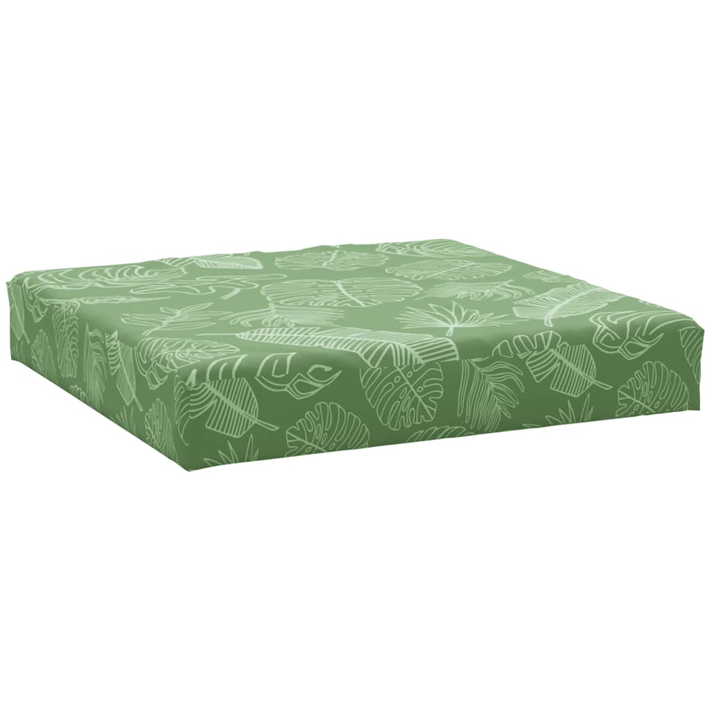 Patrón de hoja de cojín de paleta Vidaxl 60x60x8 CM Oxford Fabric
