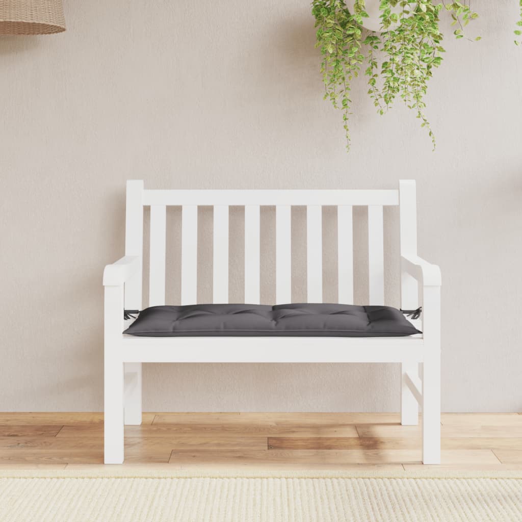 Vidaxl Garden Banch Cushion 110x50x7 cm Tessuto di Oxford Antracite -Collorato