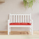 Vidaxl Garden Banch Cushion 110x50x7 cm tessuto rosso rosso rosso