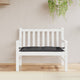 Vidaxl Garden Bench Cushion 110x50x7 cm tessuto oxford nero
