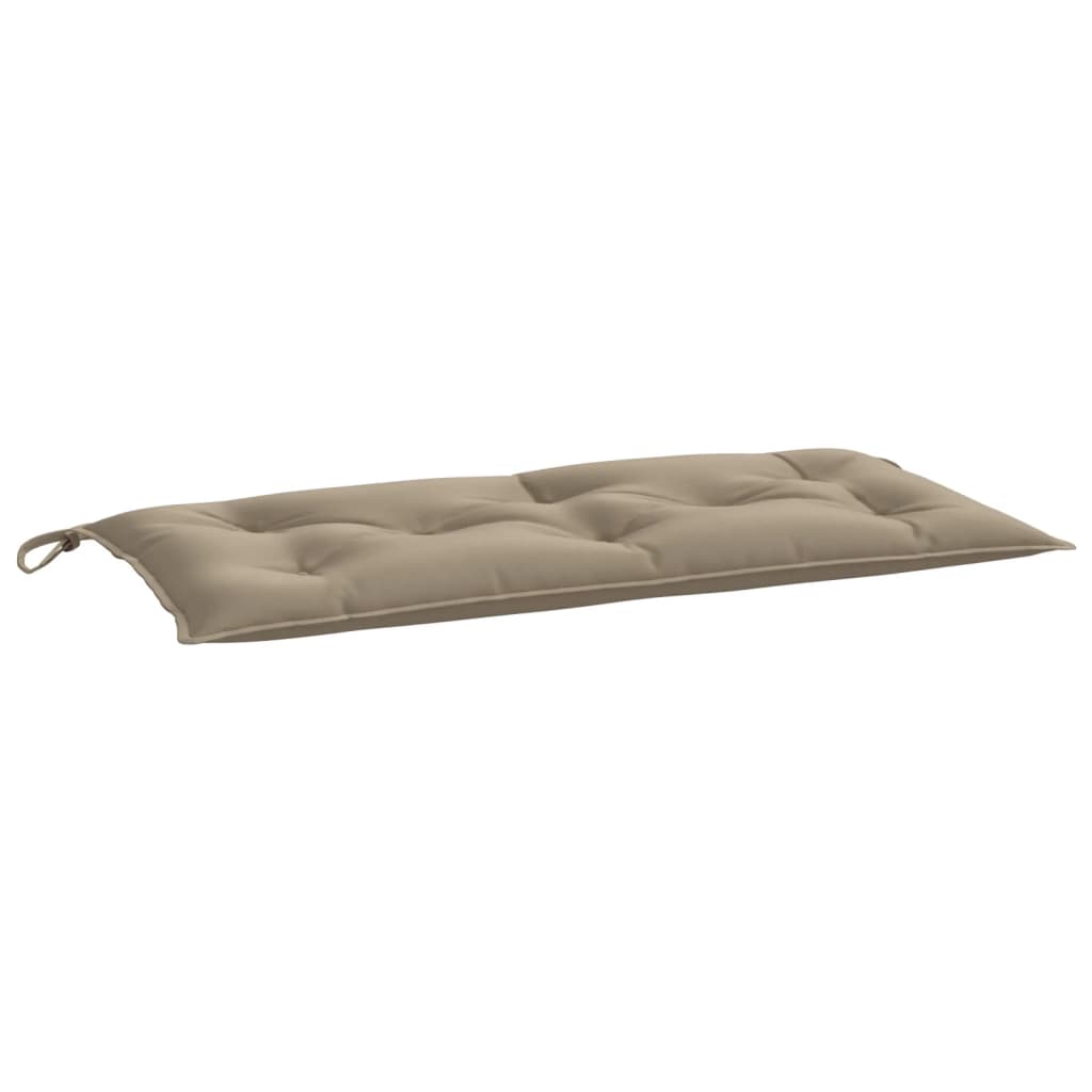 Vidaxl Garden Banch Cushion 110x50x7 cm Tessuto Oxford Taupe