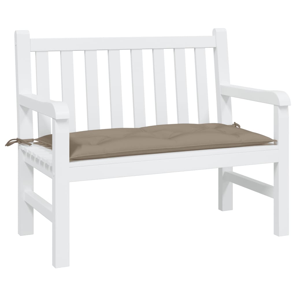 Vidaxl Garden Banch Cushion 110x50x7 cm Tessuto Oxford Taupe