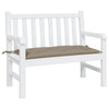 Vidaxl Garden Banch Cushion 110x50x7 cm Tessuto Oxford Taupe