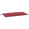 Vidaxl Garden Banch Cushion 110x50x7 cm Essicatore di bordo rosso