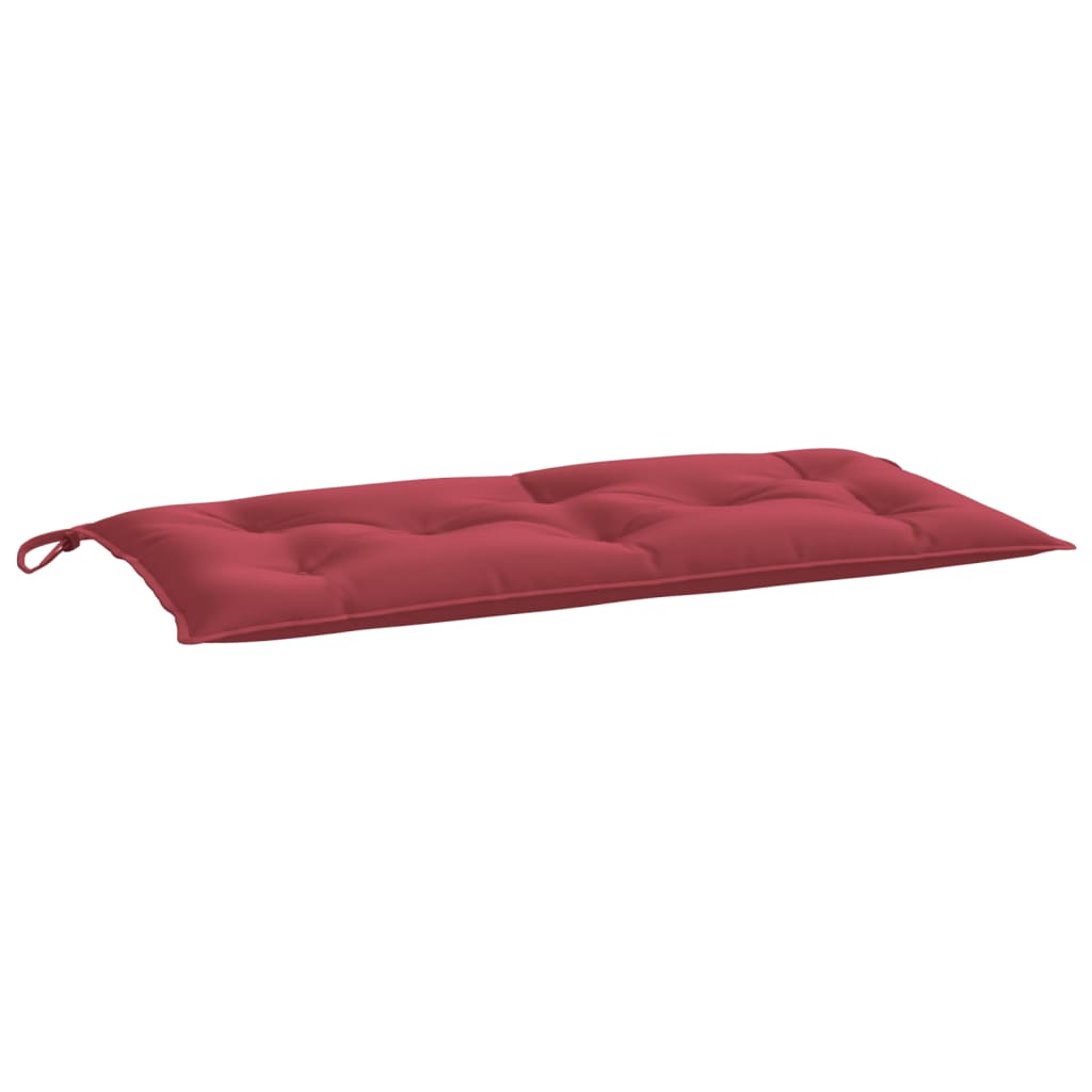 Vidaxl Garden Banch Cushion 110x50x7 cm Essicatore di bordo rosso