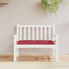 Vidaxl Garden Banch Cushion 110x50x7 cm Essicatore di bordo rosso