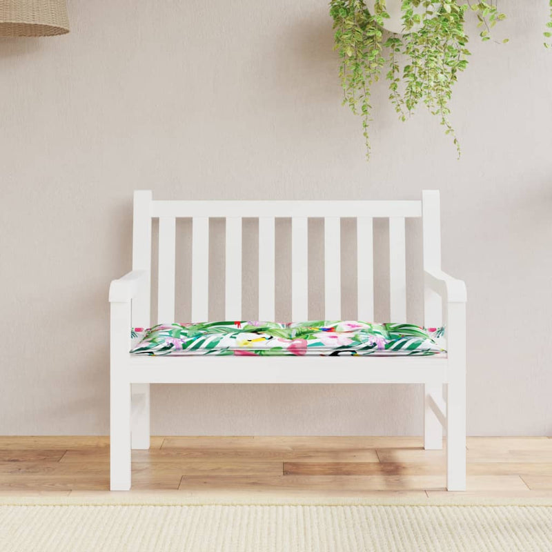 Vidaxl Garden Bench Cushion 110x50x7 CM Fabric Multi -Colored