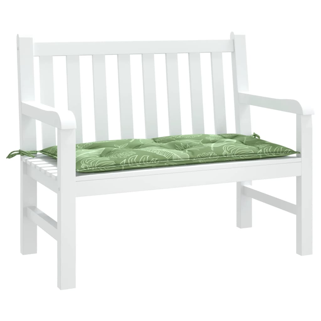 Vidaxl Garden Banch Cushion Foglia Modello 110x50x7 cm