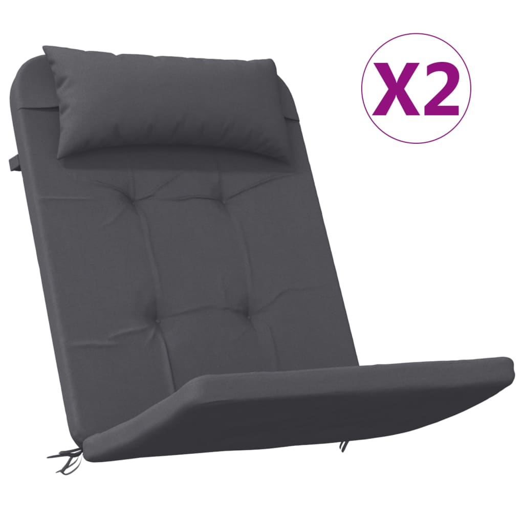 Vidaxl Chair Cushions 2 St Adirondack Oxford Fabric anthrored