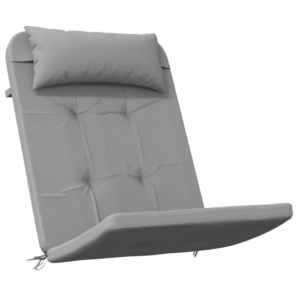 Cojines de silla de Vidaxl 2 st adirondack oxford tela gris