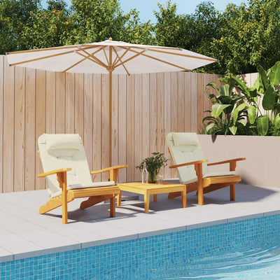 Cojines de silla Vidaxl 2 St Adirondack Oxford Fabric Crème inteligente