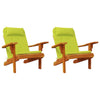 Vidaxl stoelkussens 2 pcs helder groen 58 x 77 x 4,5 cm oxford stof