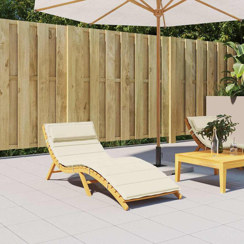 Vidaxl ROUNGER CHUCHion 180x60x3 CM Oxford Fabric Cream -Coled