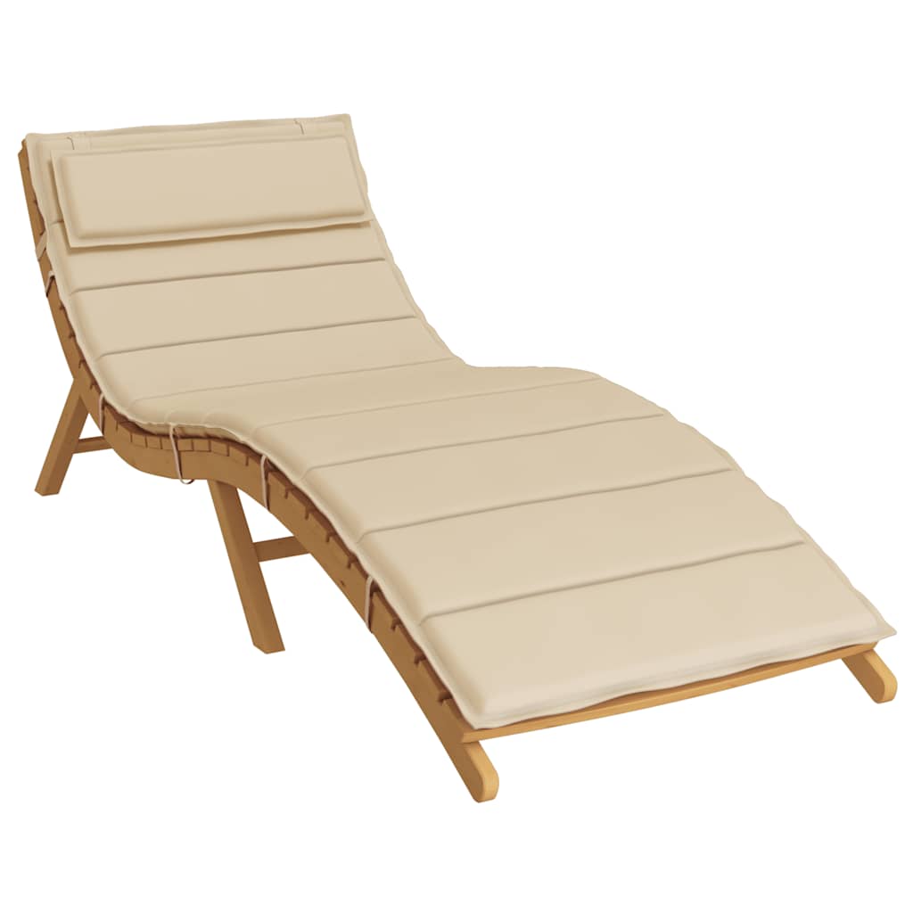 Vidaxl Lagger Cushion 180x60x3 cm Tessuto oxford beige