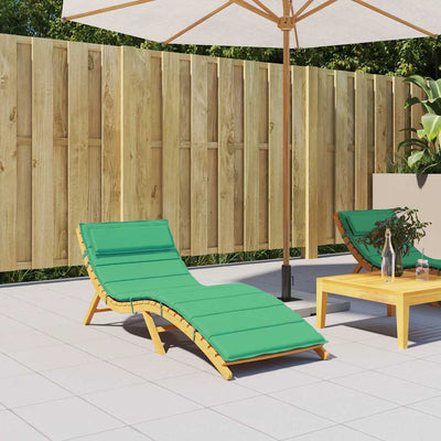 Vidaxl Lagger Cushion 180x60x3 cm tessuto Oxford verde