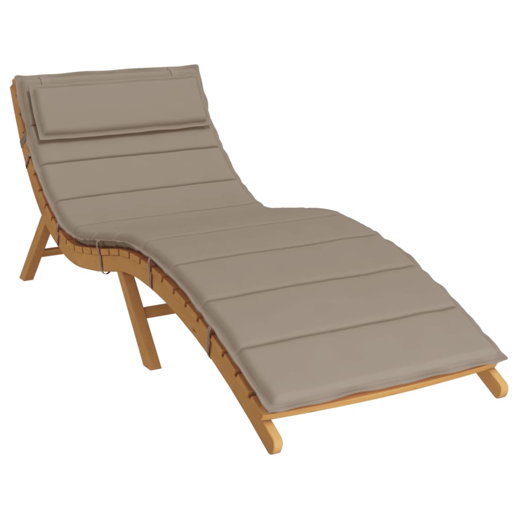 Vidaxl Lounge Cushion 180x60x3 cm Tessuto Oxford Taupe
