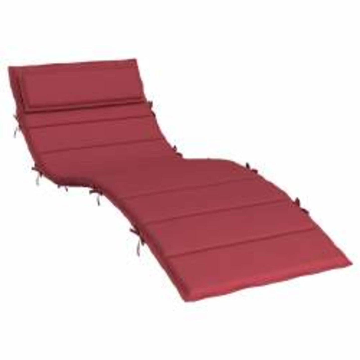 VidaXL cuscino per lettino prendisole rosso vino 178 x 60 x 4 cm in tessuto oxford