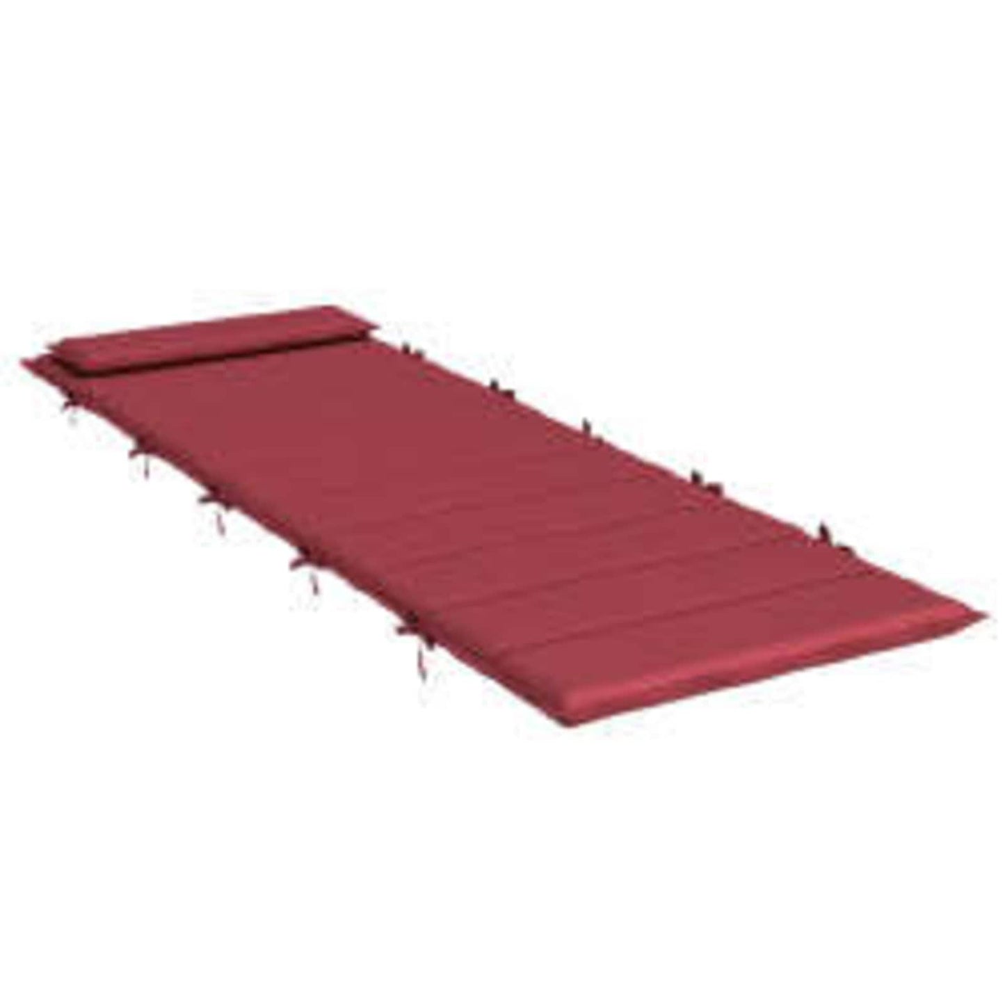 VidaXL cuscino per lettino prendisole rosso vino 178 x 60 x 4 cm in tessuto oxford