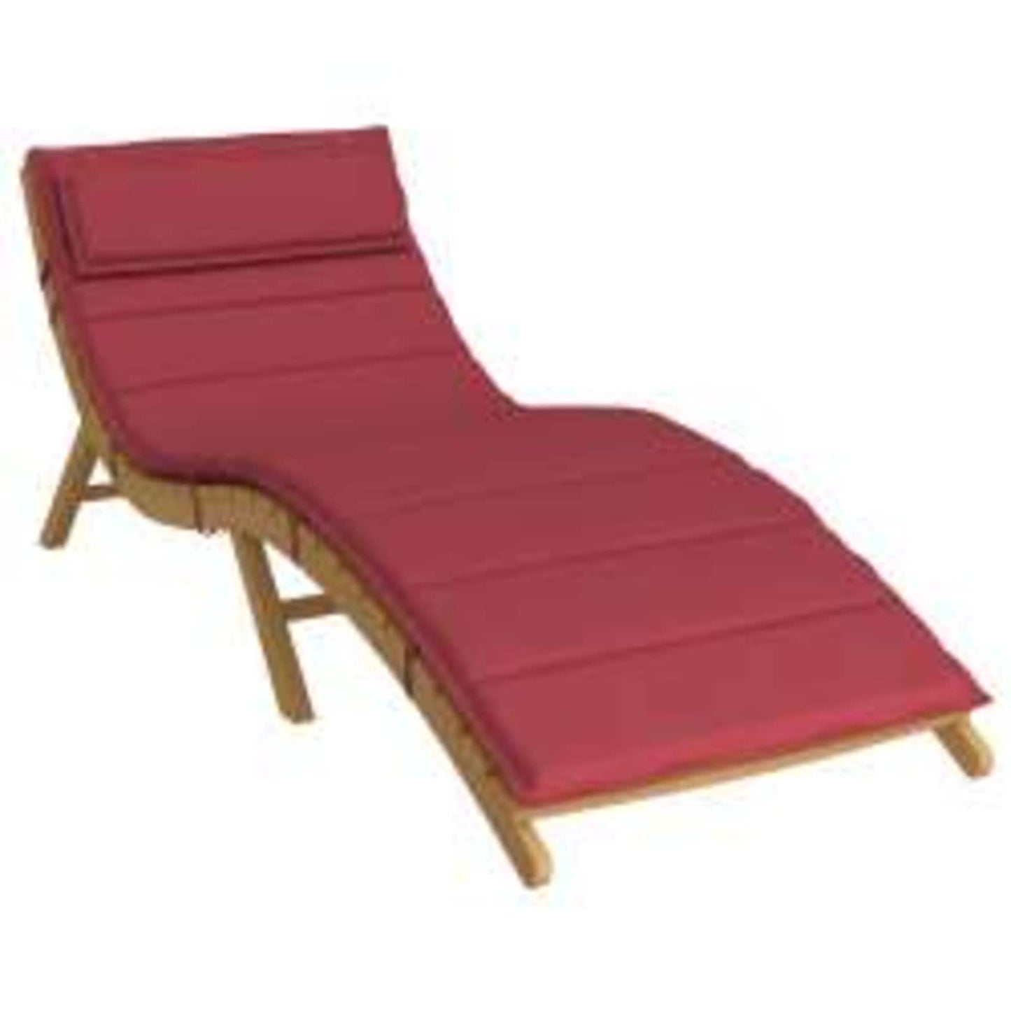 VidaXL cuscino per lettino prendisole rosso vino 178 x 60 x 4 cm in tessuto oxford
