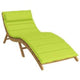 Vidaxx cojín para tumbona verde 178 x 60 x 4 cm tela oxford
