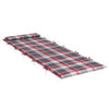 Vidaxl sun lounger cushion red and gray 178 x 60 x 4 cm oxford fabric