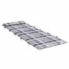 Vidaxl zon loungerkussen geruit grijs 178 x 60 x 4 cm oxford stof