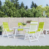 Cojines de silla de Vidaxl 4 st de alto oxford tela de color verde brillante