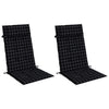 Cojines de silla de Vidaxl 2 st de alto patrón de ventana trasera Oxford tela negra