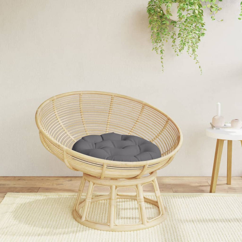 Vidaxl Seat Cushion Round Ø 60 x11 cm Tessuto di Oxford antracite -Collorato