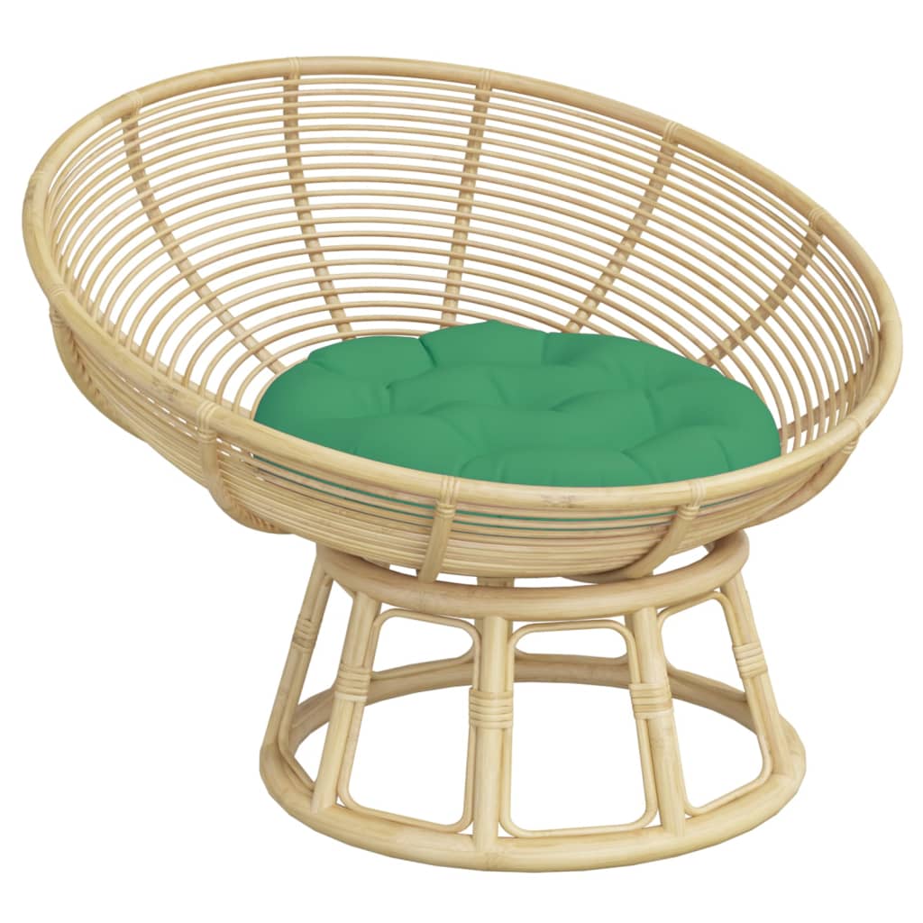 Cojín de asiento de Vidaxl redondo Ø 60x11 cm oxford tela verde