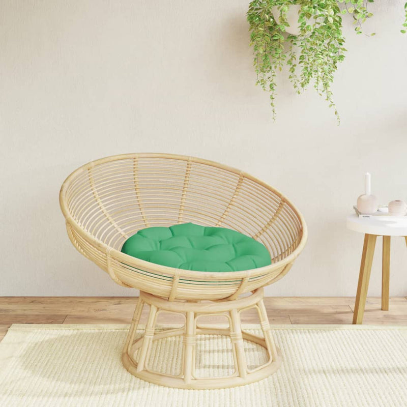 Cojín de asiento de Vidaxl redondo Ø 60x11 cm oxford tela verde