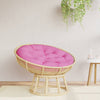 Vidaxl Cuscinetto del sedile rotondo Ø 100x11 cm tessuto oxford rosa