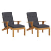 Cojines de silla de patio Vidaxl 2 tela de oxford antracita