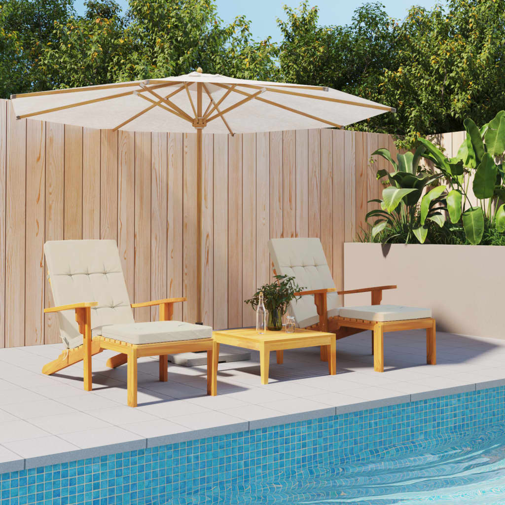 Cuscini da sedia da patio Vidaxl 2 St Oxford Fabric Crème colorato