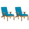 Cuscini da sedia da patio Vidaxl 2 St Oxford tessuto azzurro