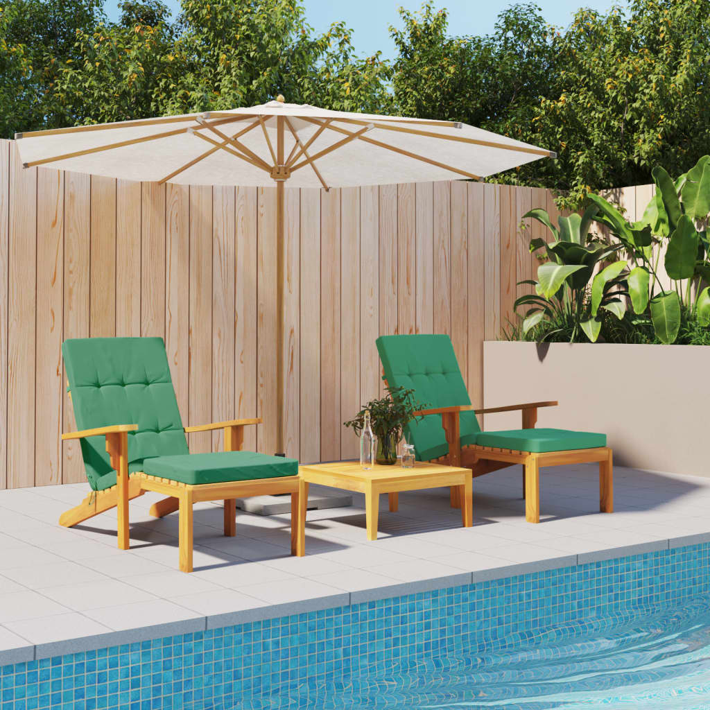 Cuscini per sedia da patio Vidaxl 2 St Oxford Fabric Green