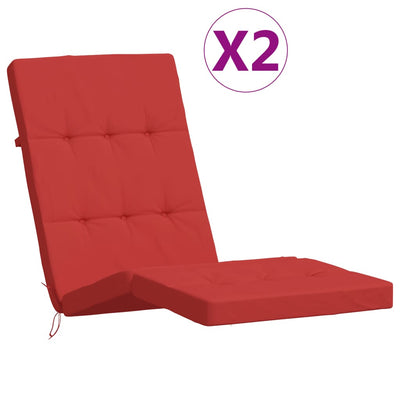 Vidaxl Cushions Sedia Cushions 2 St Oxford Fabric Red