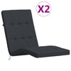 Vidaxl Cushions Sedia Cushions 2 St Oxford tessuto nero