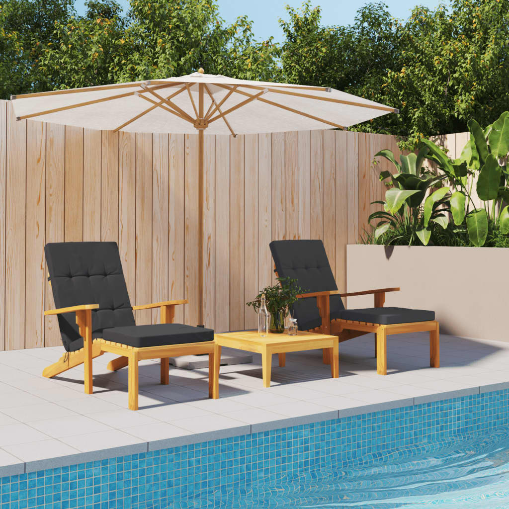 Vidaxl Cushions Sedia Cushions 2 St Oxford tessuto nero