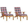 Vidaxl Cuscini da sedia da patio 2 pattern di stesse in tessuto Oxford rosso
