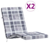 Vidaxl Cuscini da sedia da patio 2 pattern -stescase tessuto oxford grigio