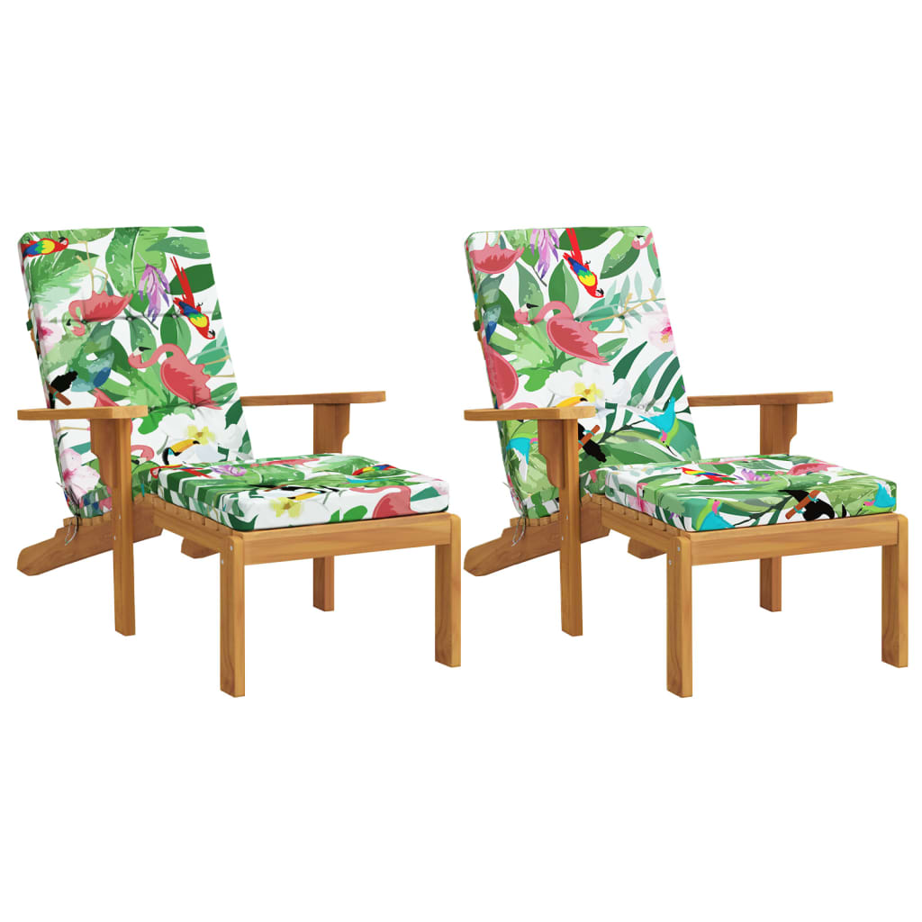Cojines de silla de Vidaxl 2 tela de oxford multicolor
