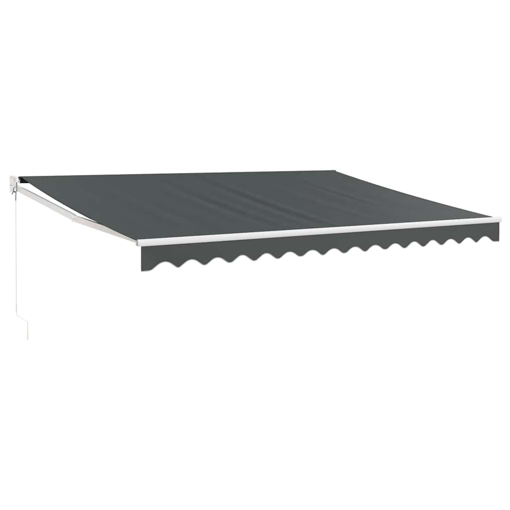 Tenda da sole estensibile Vidaxx 4,5x3 m tessuto e alluminio antracite