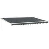 Tenda da sole estensibile Vidaxx 5x3 m tessuto e alluminio antracite