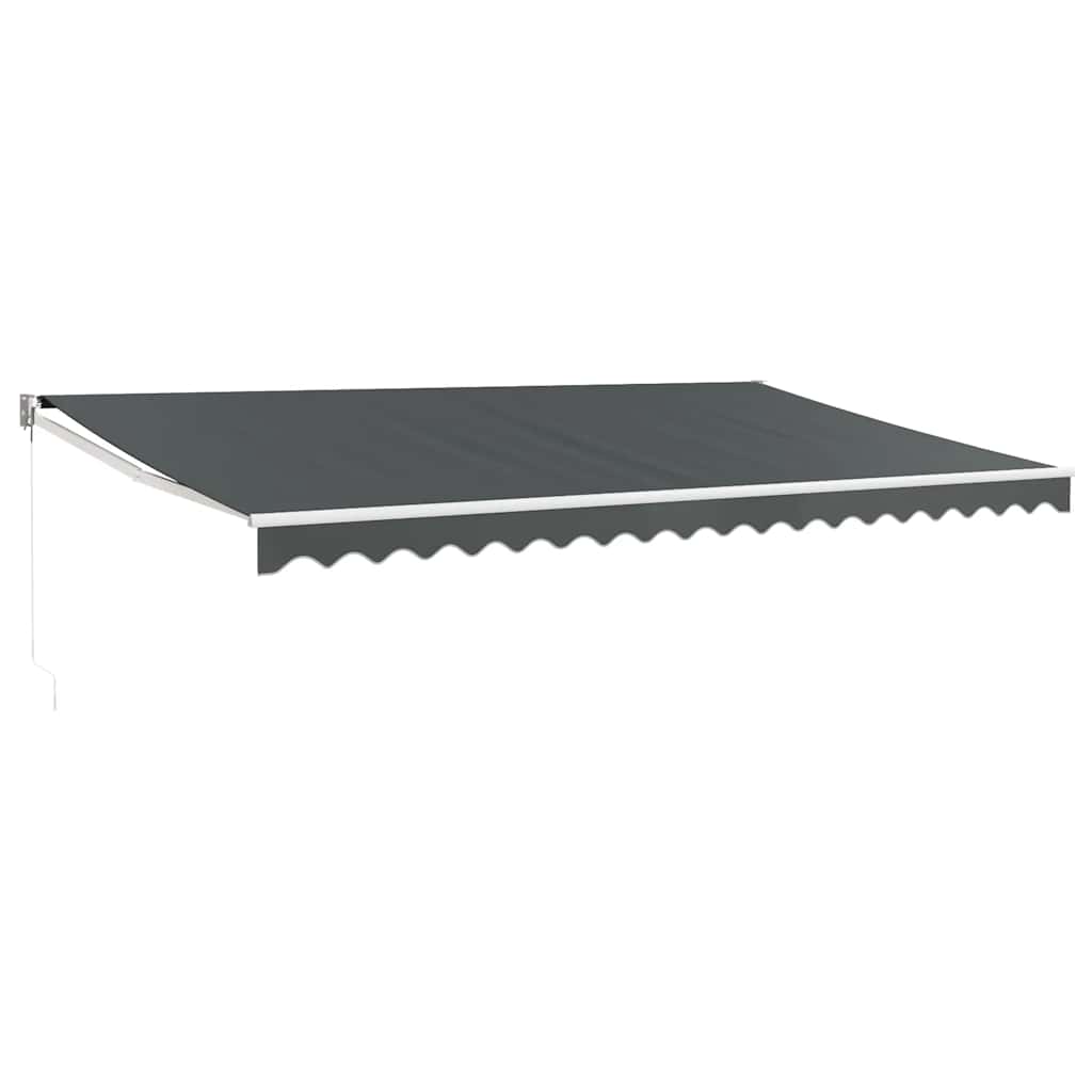 Tenda da sole estensibile Vidaxx 5x3 m tessuto e alluminio antracite