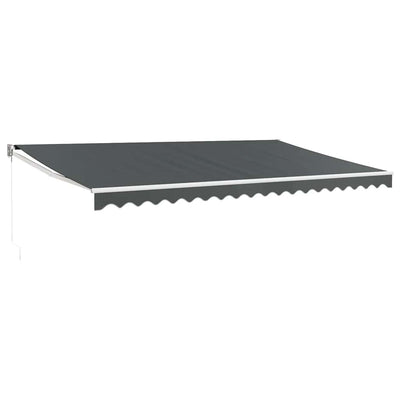 Tenda da sole estensibile Vidaxx 5x3 m tessuto e alluminio antracite