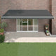 Tenda da sole estensibile Vidaxx 5x3 m tessuto e alluminio antracite